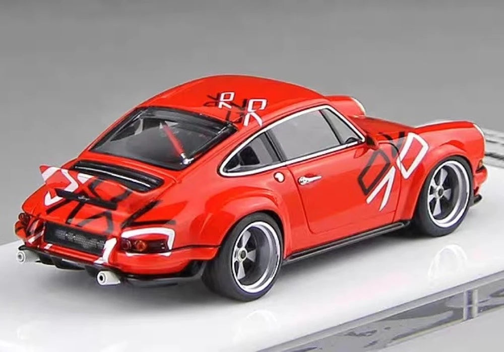 [Make Up] 1:43 Porsche 2018 911 Singer DLS Red Model Car Resin