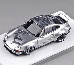 [Make Up] 1:43 Porsche 2018 911 Singer DLS Silver Model Car Resin