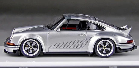 [Make Up] 1:43 Porsche 2018 911 Singer DLS Silver Model Car Resin
