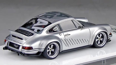 [Make Up] 1:43 Porsche 2018 911 Singer DLS Silver Model Car Resin