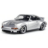 [Make Up] 1:43 Porsche 2018 911 Singer DLS Silver Model Car Resin