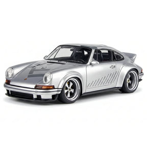 [Make Up] 1:43 Porsche 2018 911 Singer DLS Silver Model Car Resin