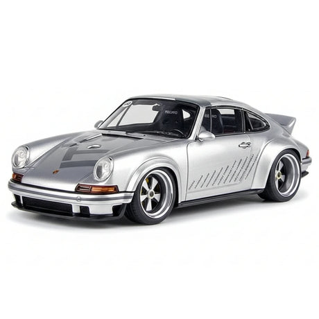 [Make Up] 1:43 Porsche 2018 911 Singer DLS Silver Model Car Resin