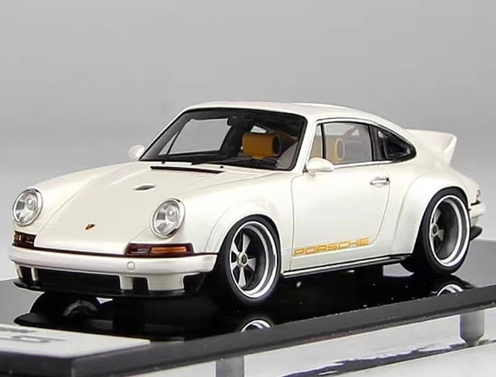 [Make Up] 1:43 Porsche 2018 911 Singer DLS White Model Car Resin