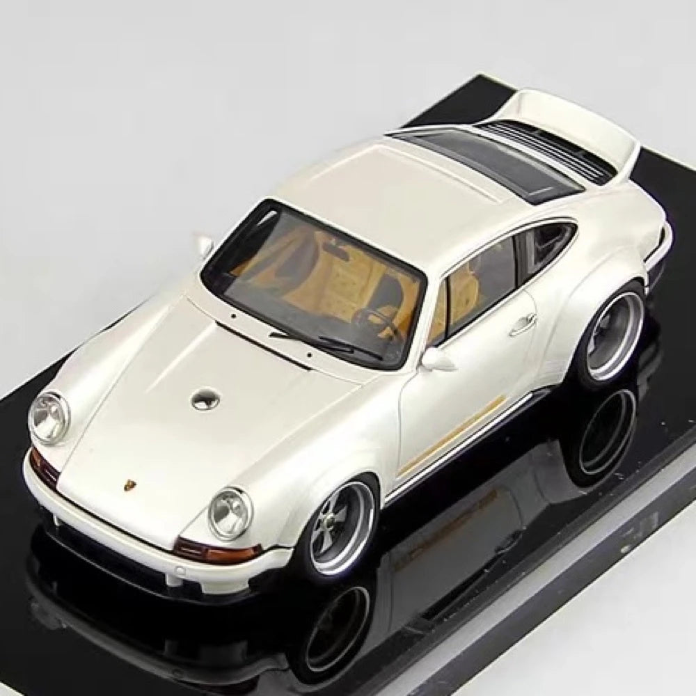 [Make Up] 1:43 Porsche 2018 911 Singer DLS White Model Car Resin