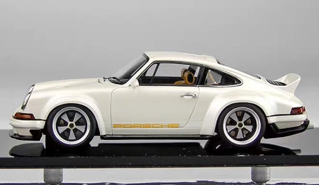 [Make Up] 1:43 Porsche 2018 911 Singer DLS White Model Car Resin