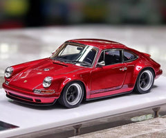 [Make Up] 1:43 Porsche 1990 911 964 Singer rosso modellino di auto resina