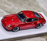 [Make Up] 1:43 Porsche 1990 911 964 Singer Red Model Car Resin