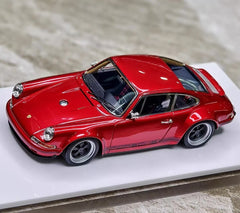 [Make Up] 1:43 Porsche 1990 911 964 Singer rosso modellino di auto resina