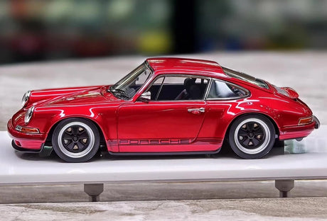 [Make Up] 1:43 Porsche 1990 911 964 Singer Red Model Car Resin