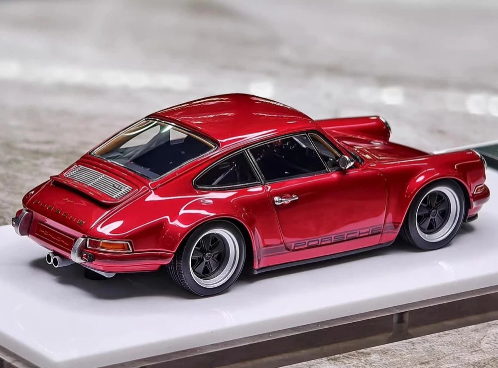 [Make Up] 1:43 Porsche 1990 911 964 Singer rosso modellino di auto resina