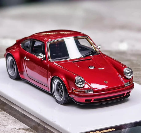 [Make Up] 1:43 Porsche 1990 911 964 Singer Red Model Car Resin