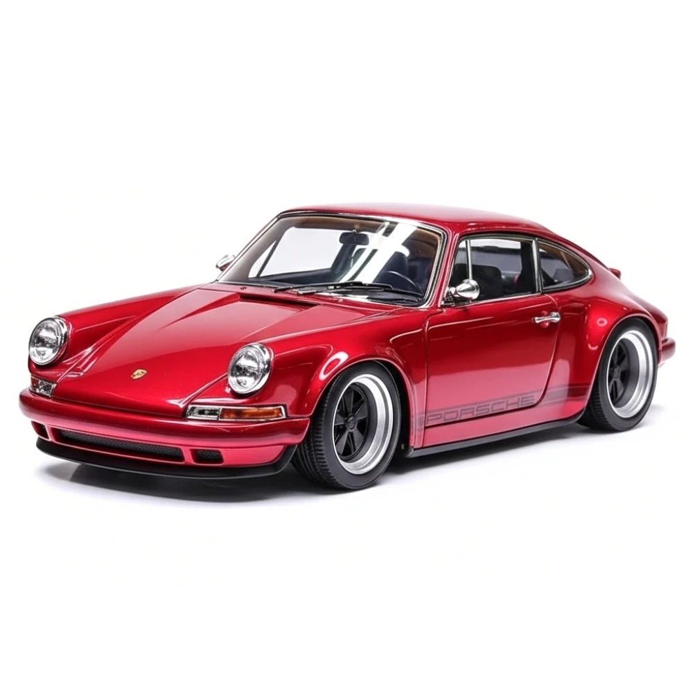 [Make Up] 1:43 Porsche 1990 911 964 Singer rosso modellino di auto resina