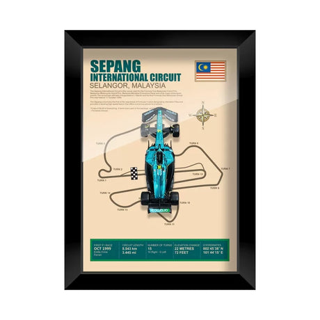 Aston Martin 2025 Abu Dabi GP Fernando Alonso AMR25 Exposición de coches en miniatura enmarcada