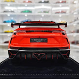 [Mansory] 1:18 Lamborghini 2018 Urus Mansory Orange Model Car Resin