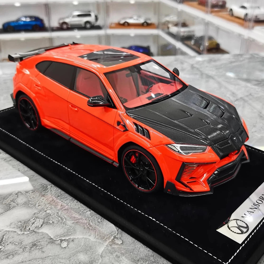 [Mansory] 1:18 Lamborghini 2018 Urus Mansory Orange Model Car Resin