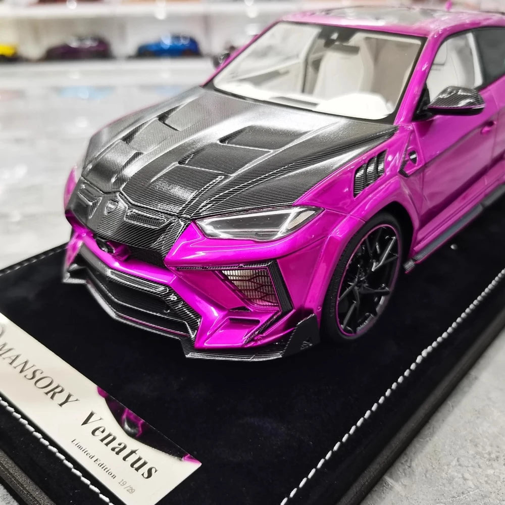 [Mansory] 1:18 Lamborghini 2018 Urus Mansory Purple Model Car Resin