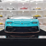 [Mansory] 1:18 Lamborghini 2020 Aventador SVJ Cabrera Blue Model Car Resin