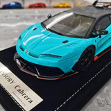 [Mansory] 1:18 Lamborghini 2020 Aventador SVJ Cabrera Blue Model Car Resin