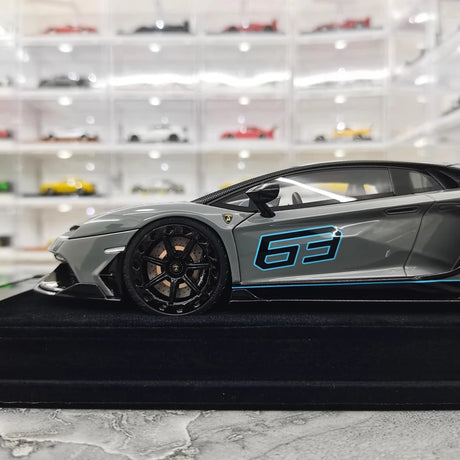 [Mansory] 1:18 Lamborghini 2020 Aventador SVJ Cabrera Gray Model Car Resin