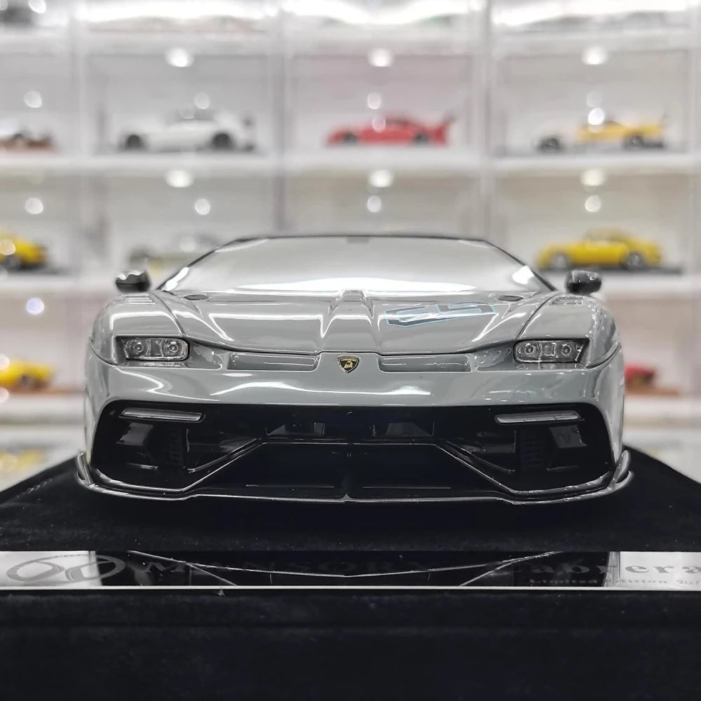 [Mansory] 1:18 Lamborghini 2020 Aventador SVJ Cabrera Gray Model Car Resin