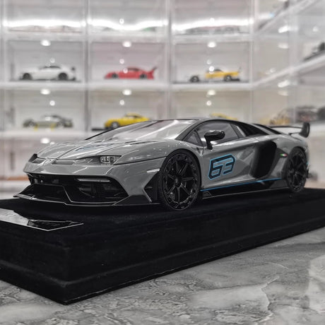 [Mansory] 1:18 Lamborghini 2020 Aventador SVJ Cabrera Gray Model Car Resin