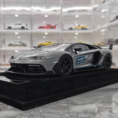 [Mansory] 1:18 Lamborghini 2020 Aventador SVJ Cabrera Gray Model Car Resin
