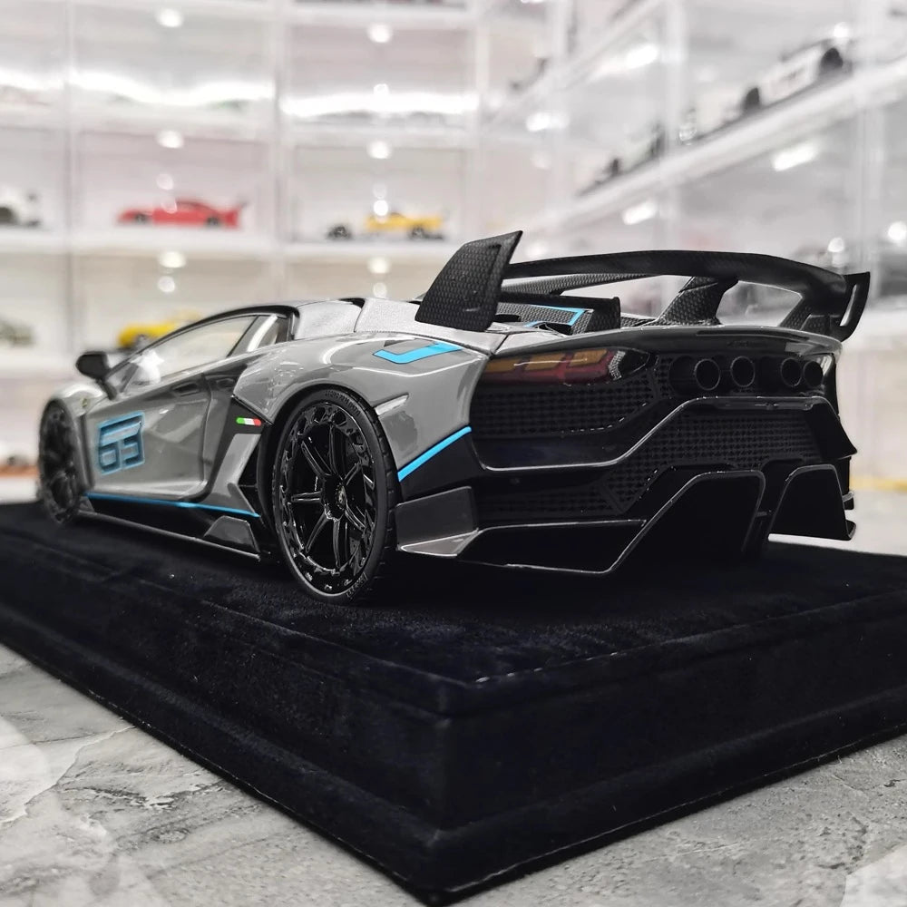 [Mansory] 1:18 Lamborghini 2020 Aventador SVJ Cabrera Gray Model Car Resin