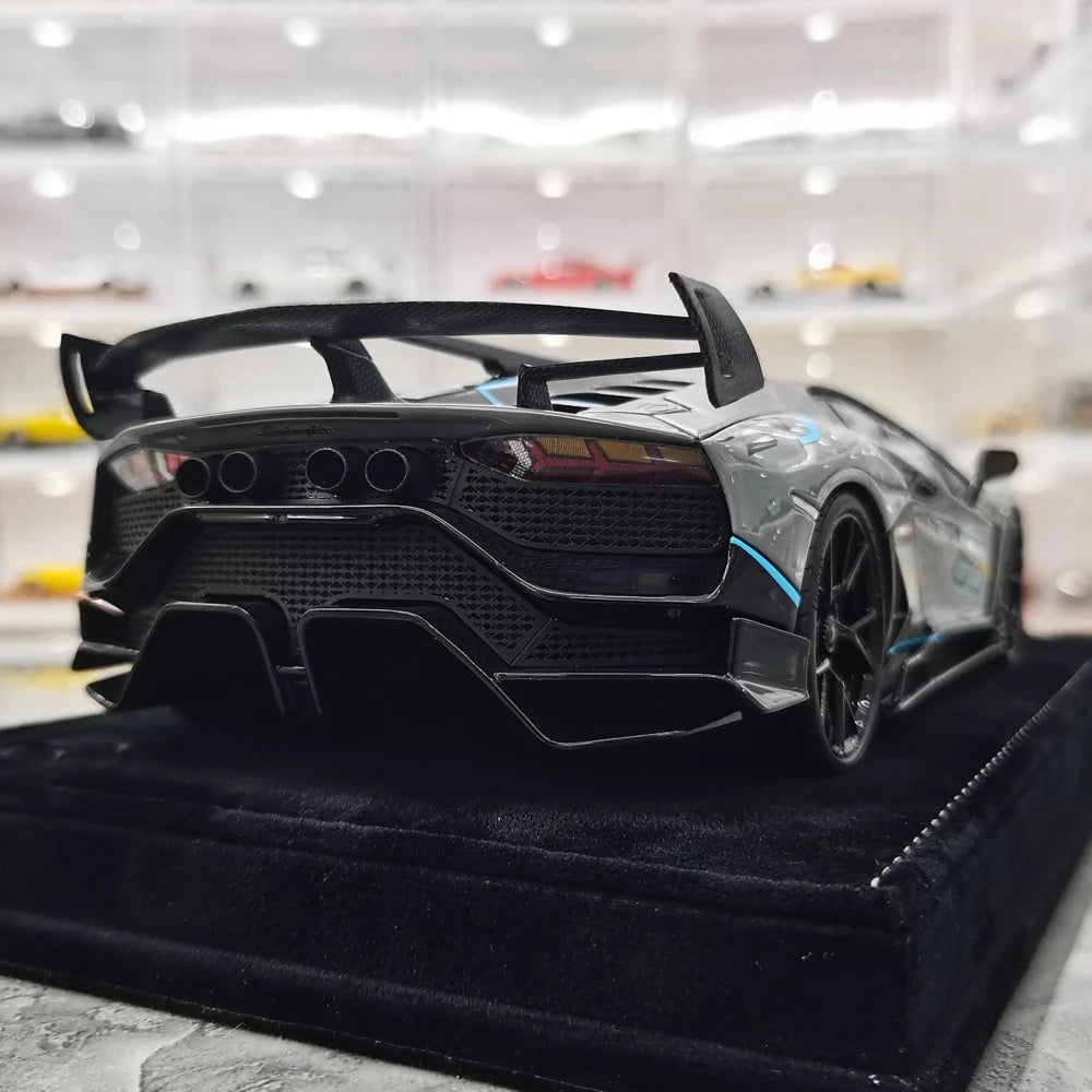 [Mansory] 1:18 Lamborghini 2020 Aventador SVJ Cabrera Gray Model Car Resin