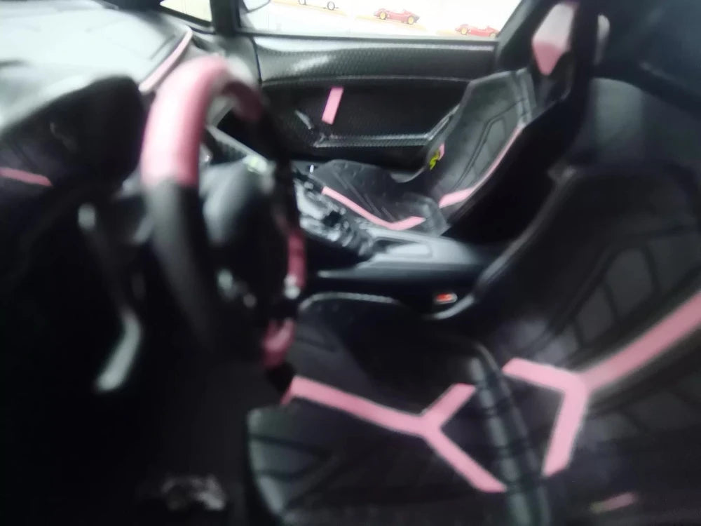 [Mansory] 1:18 Lamborghini 2020 Aventador SVJ Cabrera Pink Model Car Resin
