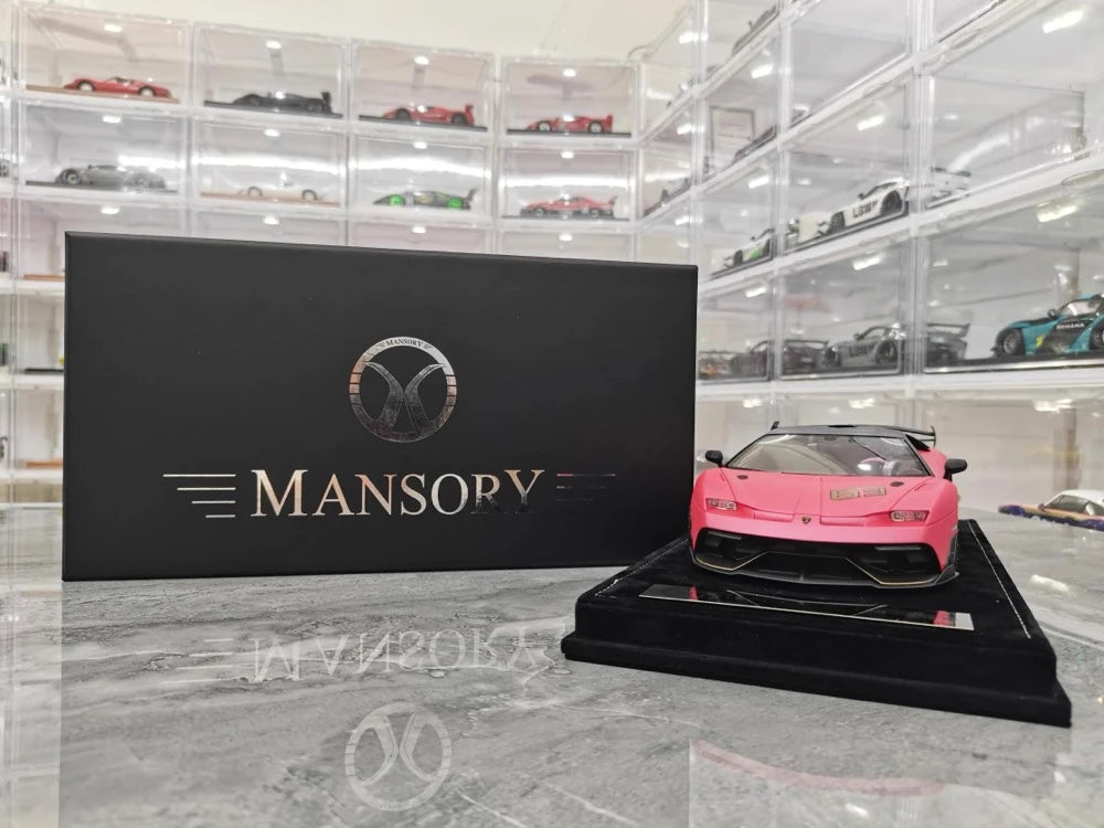 [Mansory] 1:18 Lamborghini 2020 Aventador SVJ Cabrera Pink Model Car Resin