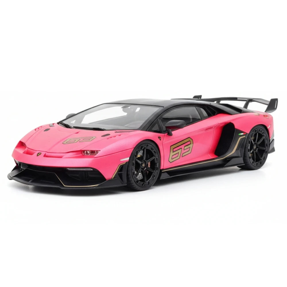 [Mansory] 1:18 Lamborghini 2020 Aventador SVJ Cabrera Pink Model Car Resin