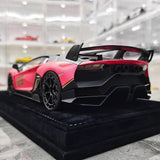 [Mansory] 1:18 Lamborghini 2020 Aventador SVJ Cabrera Pink Model Car Resin