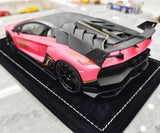 [Mansory] 1:18 Lamborghini 2020 Aventador SVJ Cabrera Pink Model Car Resin