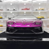 [Mansory] 1:18 Lamborghini 2020 Aventador SVJ Cabrera パープル モデルカー レジン