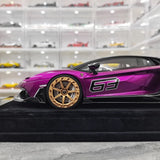 [Mansory] 1:18 Lamborghini 2020 Aventador SVJ Cabrera パープル モデルカー レジン