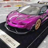 [Mansory] 1:18 Lamborghini 2020 Aventador SVJ Cabrera パープル モデルカー レジン