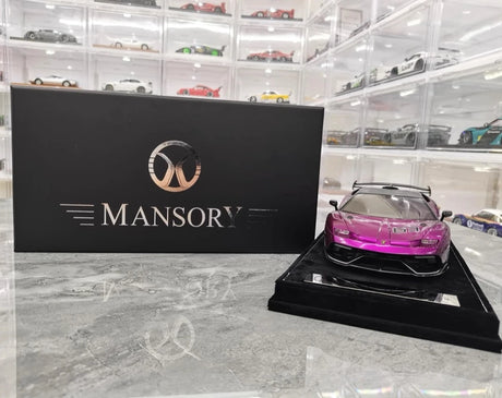 [Mansory] 1:18 Lamborghini 2020 Aventador SVJ Cabrera Purple Model Car Resin