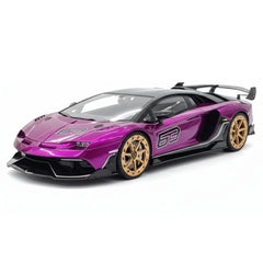 [Mansory] 1:18 Lamborghini 2020 Aventador SVJ Cabrera Purple Model Car Resin