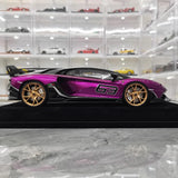 [Mansory] 1:18 Lamborghini 2020 Aventador SVJ Cabrera パープル モデルカー レジン