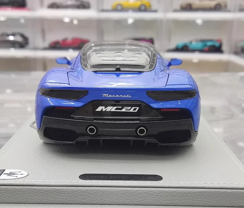 1:18 Maserati 2020 MC20 Blue Die Cast Model Car