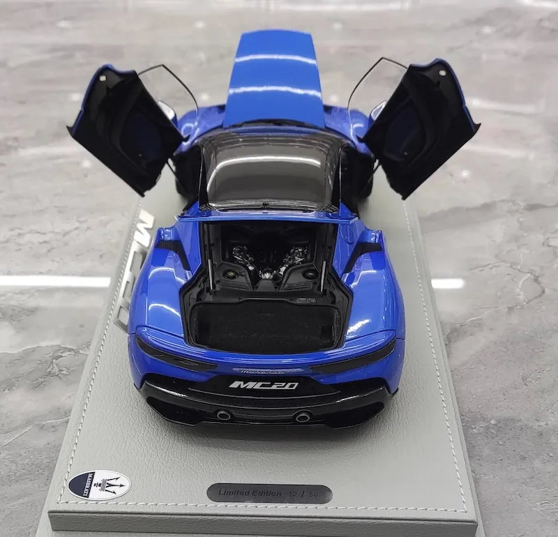 1:18 Maserati 2020 MC20 Blue Die Cast Model Car