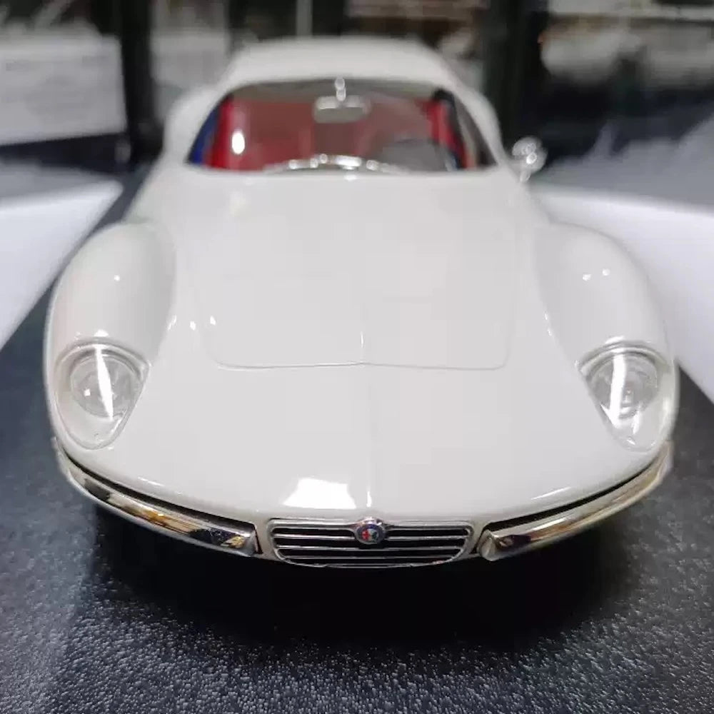 [MaxiMa] 1:18 Alfa Romeo 1965 Giulia 1600 TZ2 White Model Car Resin