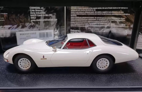 [MaxiMa] 1:18 Alfa Romeo 1965 Giulia 1600 TZ2 White Model Car Resin