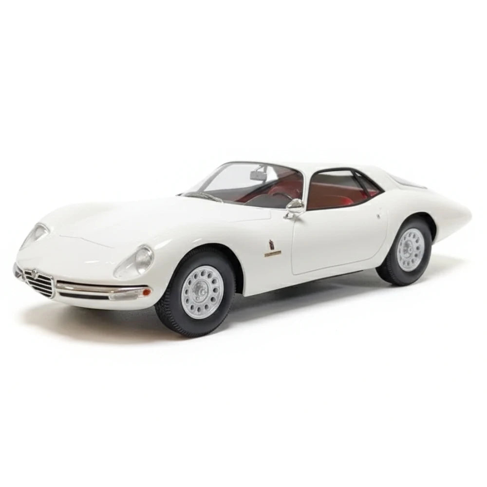 [MaxiMa] 1:18 Alfa Romeo 1965 Giulia 1600 TZ2 White Model Car Resin