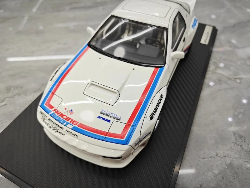 1:18 Mazda 1985 RX-7 FC3S Rocket Bunny Classic Racing Die Cast Model Car