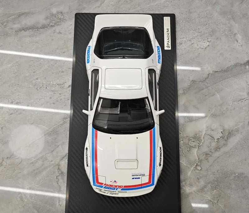 1:18 Mazda 1985 RX-7 FC3S Rocket Bunny Classic Racing Die Cast Model Car