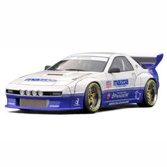 1:18 Mazda 1985 RX-7 FC3S Rocket Bunny Liqui Moly Racing Die Cast Model Car