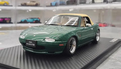 1:18 Mazda 1989 MX-5 Miata NA Eunos Roadster Green Die Cast Model Car