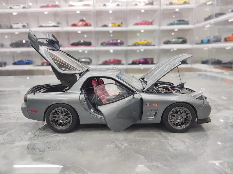 1:18 Mazda 1992 RX-7 FD Gray Die Cast Model Car